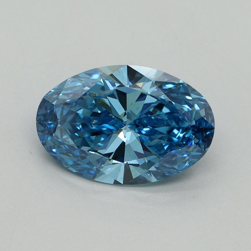 2.01 Ct. Fancy Vivid Blue Oval Lab Grown Diamond
