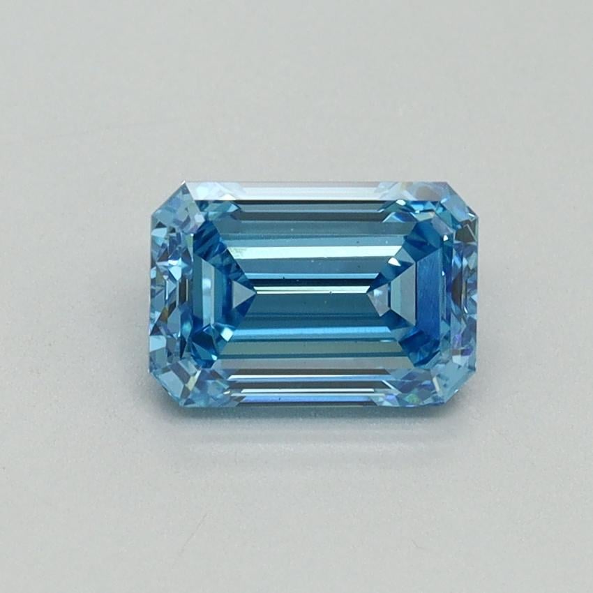 1.00 Ct. Fancy Vivid Blue Emerald Lab Grown Diamond
