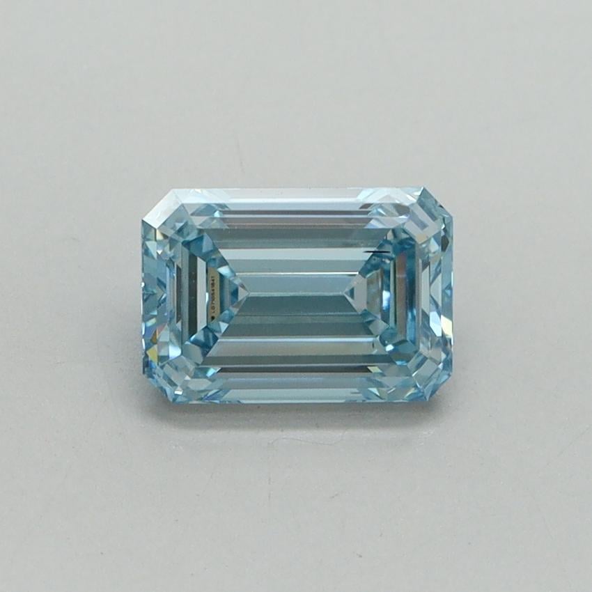 1.01 Ct. Fancy Vivid Blue Emerald Lab Grown Diamond