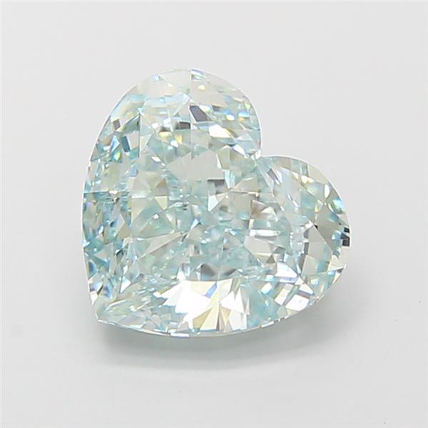 2.75 Ct. Fancy Intense Green Heart Lab Grown Diamond