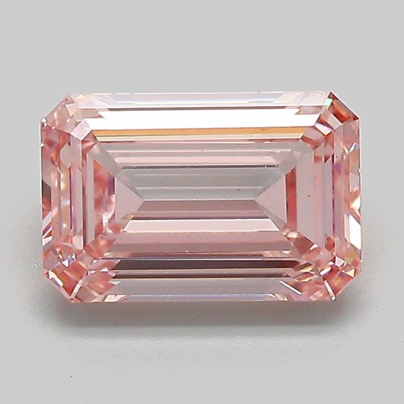 2.10 Ct. Fancy Intense Pink Emerald Lab Grown Diamond