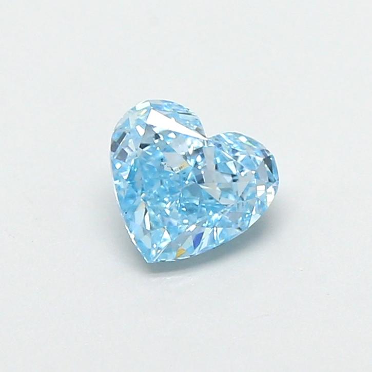0.60 Ct. Fancy Vivid Blue Heart Lab Grown Diamond