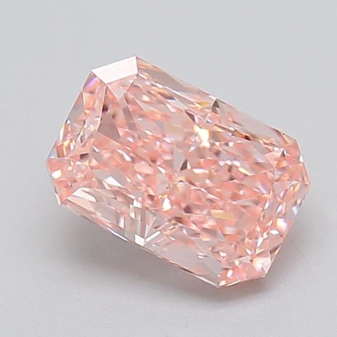 1.34 Ct. Fancy Vivid  Pink Radiant Lab Grown Diamond