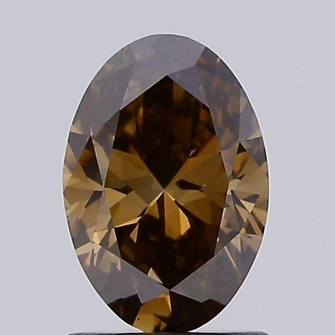 1.07 Ct. Fancy Brown Oval Lab Grown Diamond