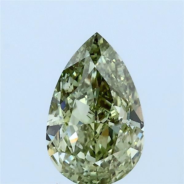 1.00 Ct. Fancy Intense Yellowish Green Pear Lab Grown Diamond