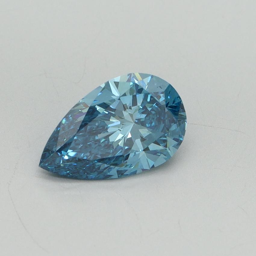 1.22 Ct. Fancy Vivid Blue Pear Lab Grown Diamond