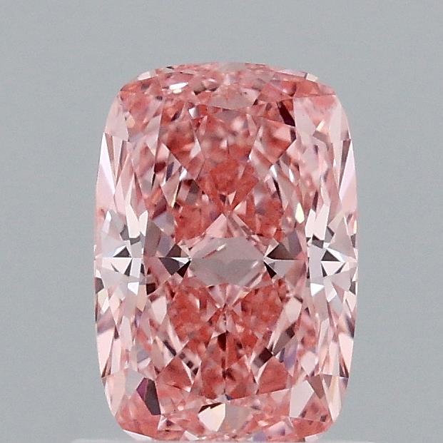 1.04 Ct. Fancy Vivid Pink Cushion Lab Grown Diamond
