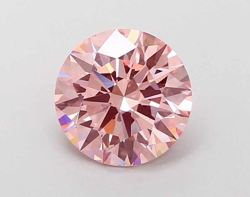 3.15 Ct. Fancy Vivid Pink Round Lab Grown Diamond
