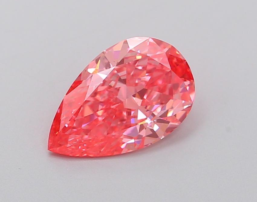 1.24 Ct. Fancy Vivid Pink Pear Lab Grown Diamond