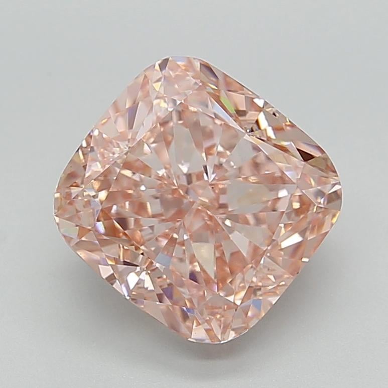 4.50 Ct. Fancy Intense  Pink Cushion Lab Grown Diamond