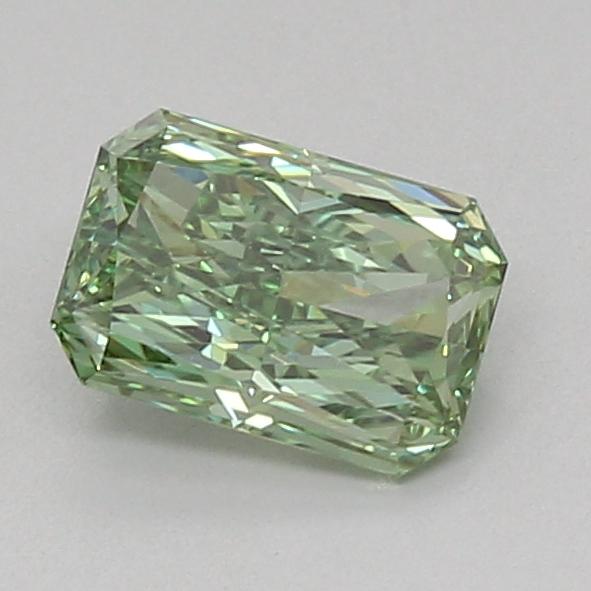 1.09 Ct. Fancy Vivid Green Radiant Lab Grown Diamond