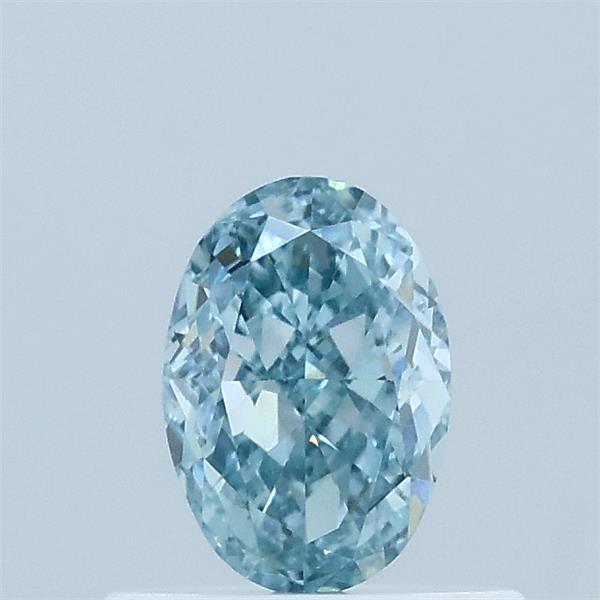 0.54 Ct. Fancy Vivid Blue Oval Lab Grown Diamond