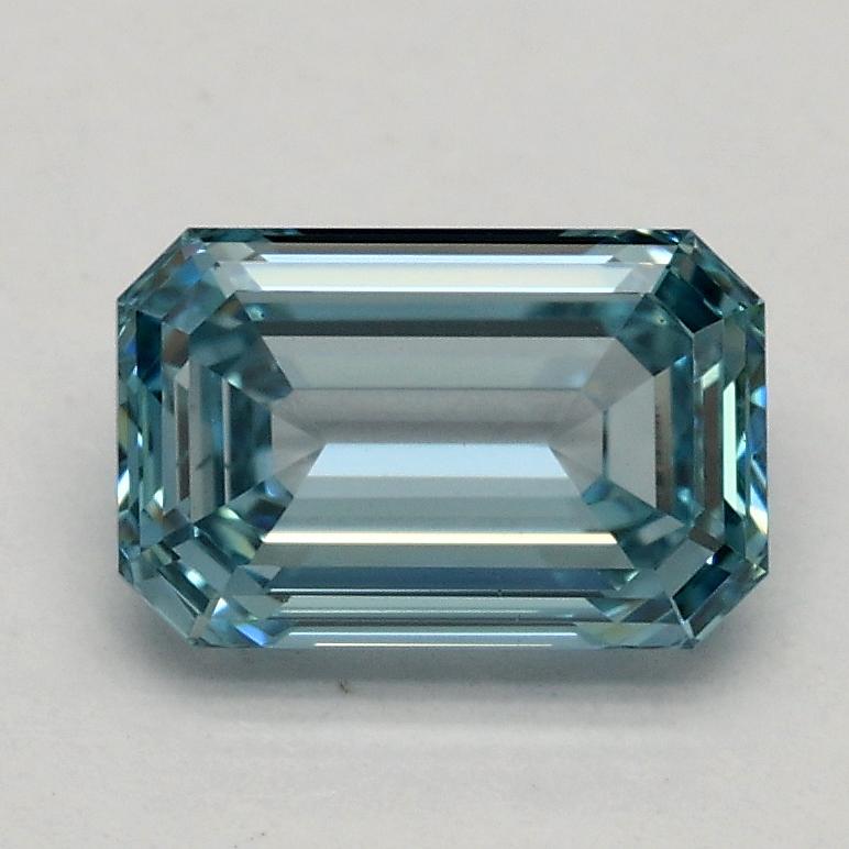 1.00 Ct. Fancy Vivid Blue Emerald Lab Grown Diamond