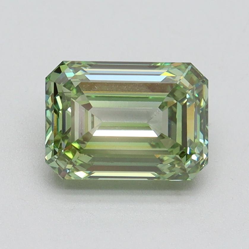 1.52 Ct. Fancy Vivid Green Emerald Lab Grown Diamond