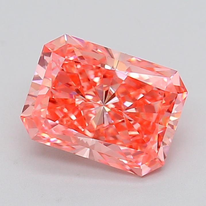 2.94 Ct. Fancy Vivid  Pink Radiant Lab Grown Diamond
