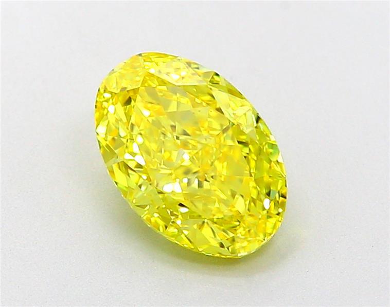 2.05 Ct. Fancy Vivid Yellow Oval Lab Grown Diamond