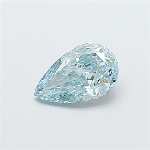 1.11 Ct. Fancy Vivid Green Pear Lab Grown Diamond