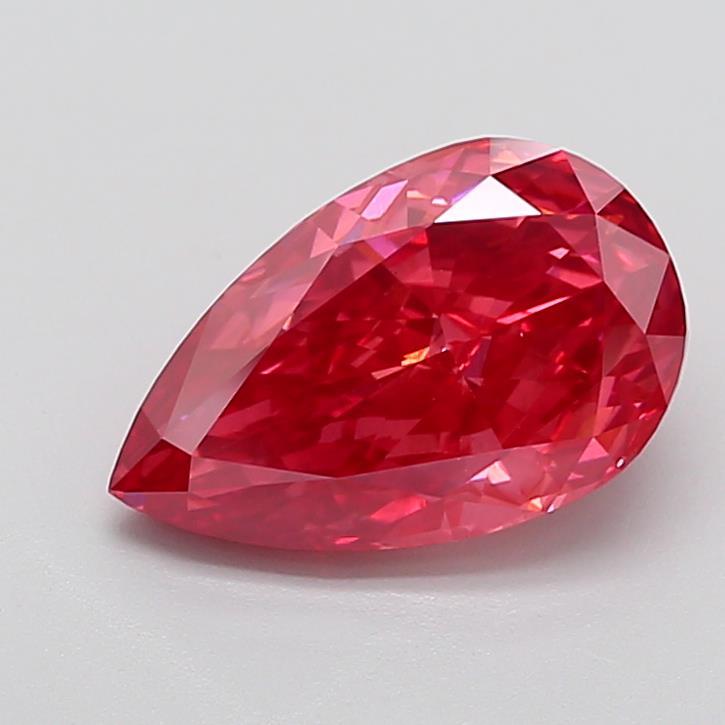 4.06 Ct. Fancy Vivid  Pink Pear Lab Grown Diamond