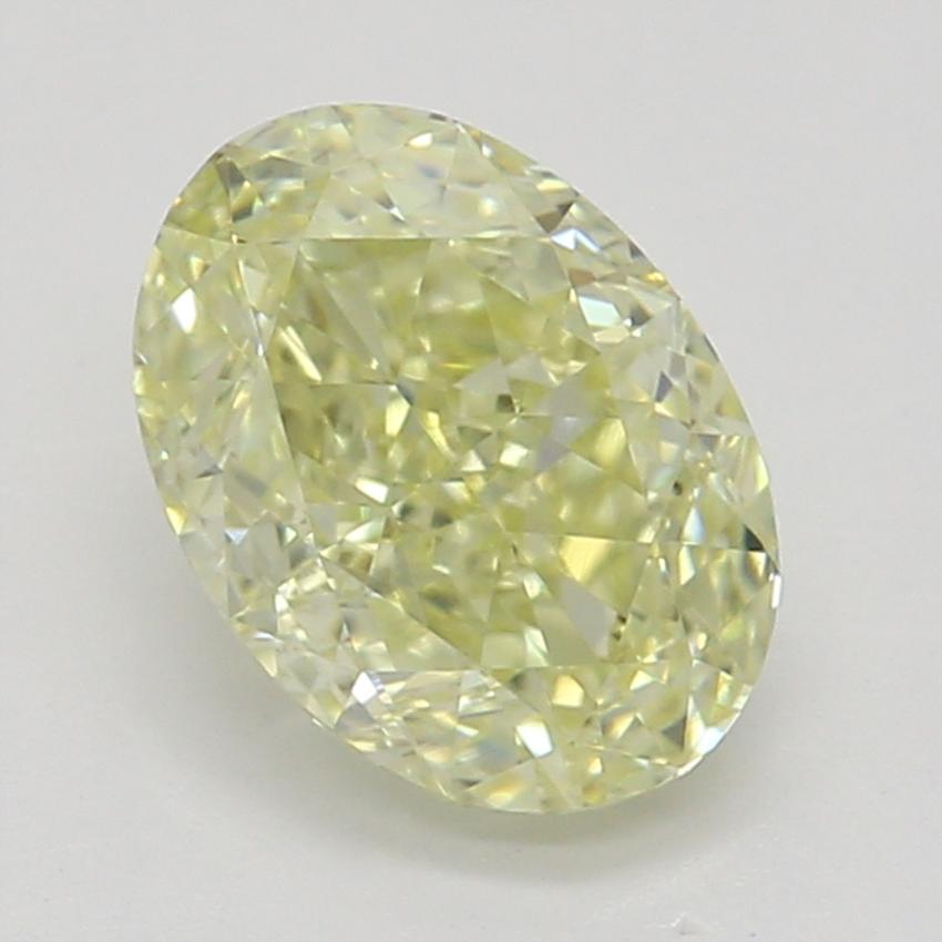 0.80 Ct. Fancy Light Yellow Oval Diamond
