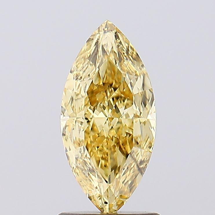 1.53 Ct. Fancy Intense  Yellow Marquise Lab Grown Diamond
