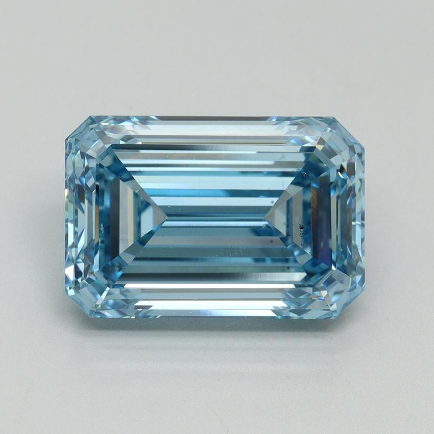 6.25 Ct. Fancy Vivid Blue Emerald Lab Grown Diamond