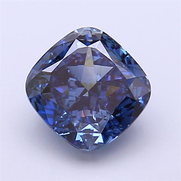 1.74 Ct. Fancy Deep Blue Cushion Lab Grown Diamond
