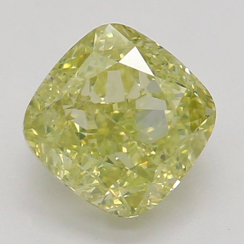 0.90 Ct. Fancy Yellow Cushion Diamond