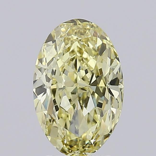 3.03 Ct. Fancy Intense  Yellow Oval Lab Grown Diamond