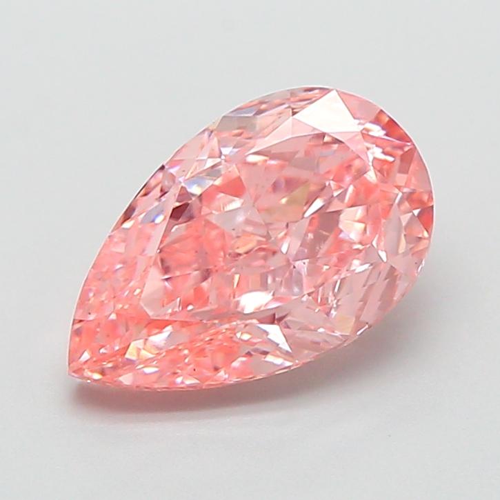 2.05 Ct. Fancy Vivid  Pink Pear Lab Grown Diamond