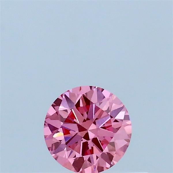0.31 Ct. Fancy Vivid Pink Round Lab Grown Diamond