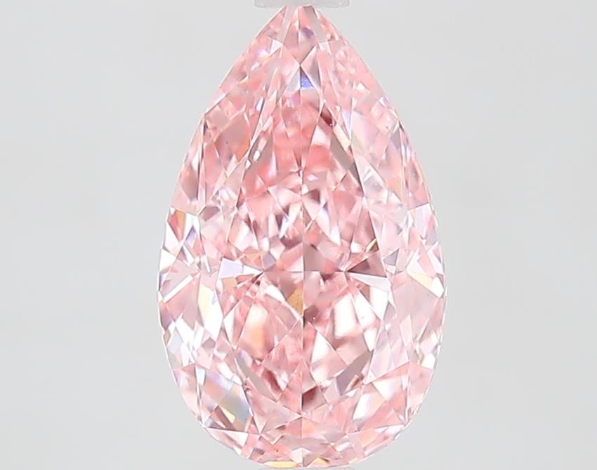 2.54 Ct. Fancy Vivid Pink Pear Lab Grown Diamond