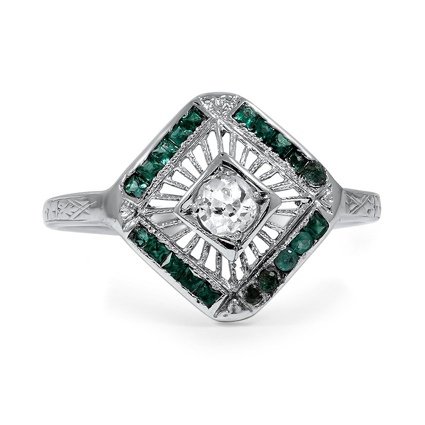 Art Deco Diamond Vintage Ring | Adita | Brilliant Earth