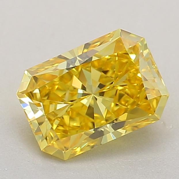 0.52 Ct. Fancy Vivid Yellow Radiant Lab Grown Diamond
