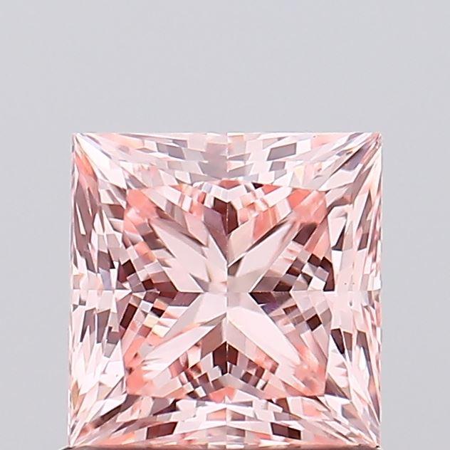 1.01 Ct. Fancy Vivid Pink Princess Lab Grown Diamond
