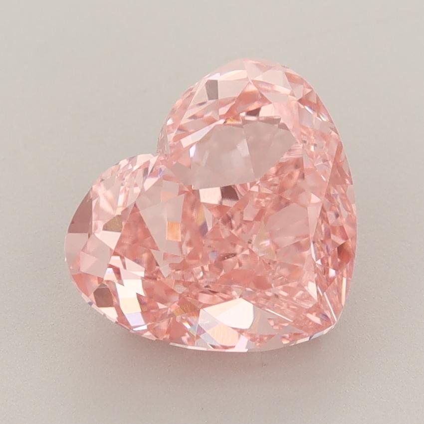 3.23 Ct. Fancy Vivid  Pink Heart Lab Grown Diamond