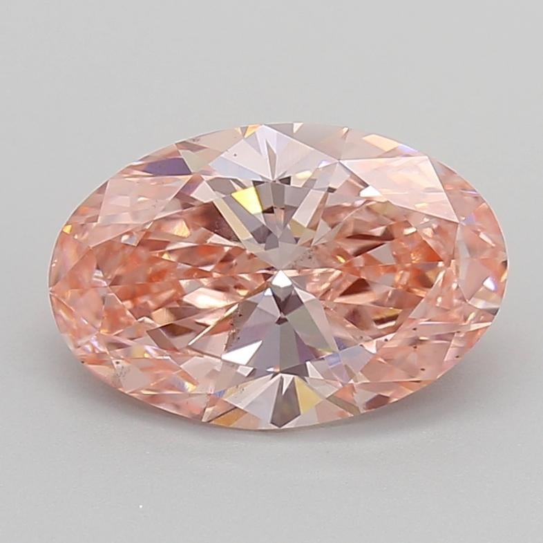 3.00 Ct. Fancy Vivid  Pink Oval Lab Grown Diamond