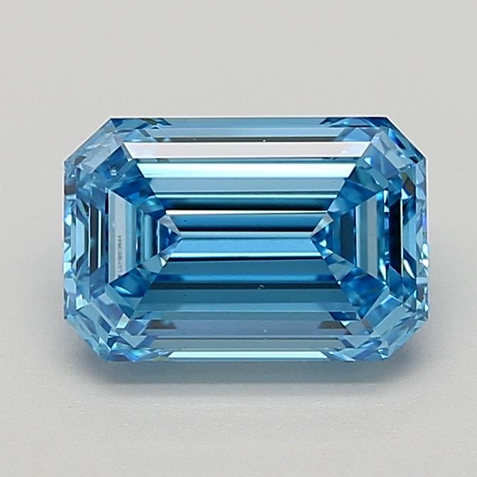 2.02 Ct. Fancy Vivid  Blue Emerald Lab Grown Diamond
