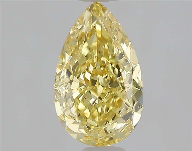 1.07 Ct. Fancy Vivid Yellow Yellow Pear Lab Grown Diamond