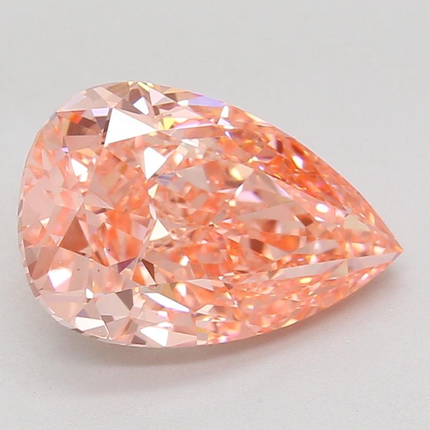 4.79 Ct. Fancy Vivid Pink Pear Lab Grown Diamond