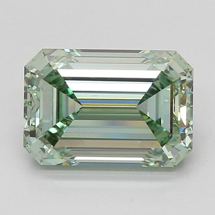 3.06 Ct. Fancy Vivid Green Emerald Lab Grown Diamond