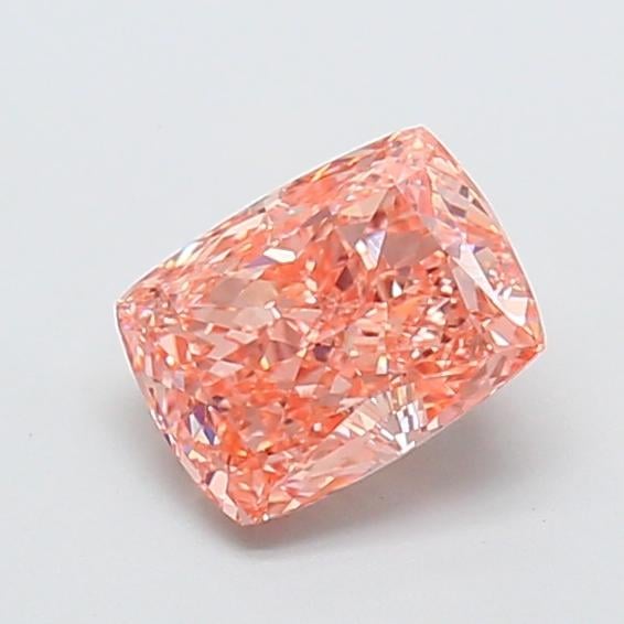 1.59 Ct. Fancy Intense Brownish Orange Cushion Lab Grown Diamond