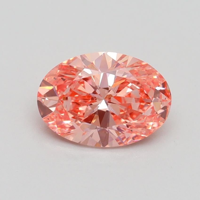 1.04 Ct. Fancy Vivid Pink Oval Lab Grown Diamond