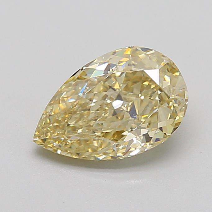 1.59 Ct. Fancy Light  Yellow Pear Lab Grown Diamond