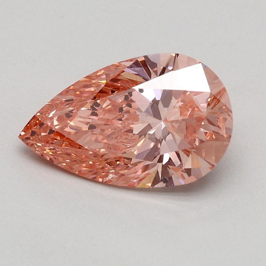 1.00 Ct. Fancy Intense Pink Pear Lab Grown Diamond
