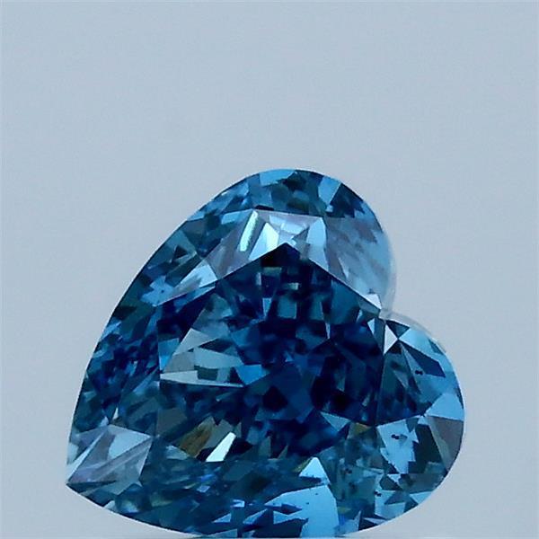 1.13 Ct. Fancy Vivid Blue Heart Lab Grown Diamond