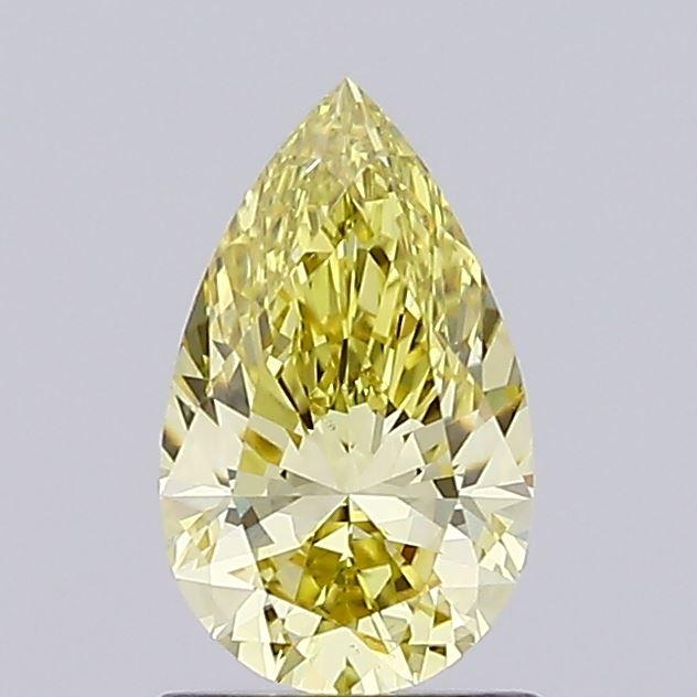 1.02 Ct. Fancy  Yellow Pear Lab Grown Diamond