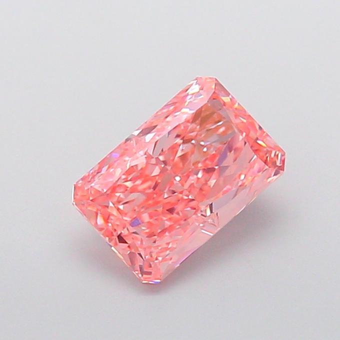 2.00 Ct. Fancy Vivid  Pink Radiant Lab Grown Diamond