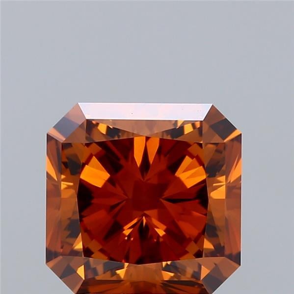 3.05 Ct. Fancy Brownish Orange Radiant Lab Grown Diamond