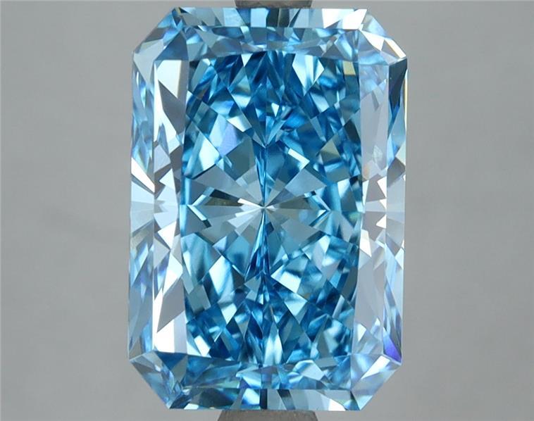 4.00 Ct. Fancy Vivid Blue Radiant Lab Grown Diamond