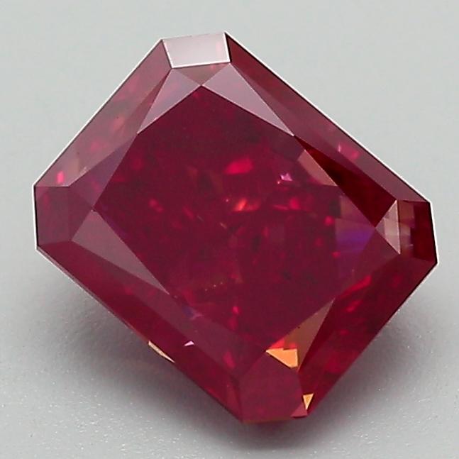 1.56 Ct. Fancy Red Radiant Lab Grown Diamond